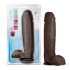 Huge Au Naturel 10in Dildo w/Balls Chocolate