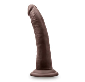 Jack Dildo Au Naturel 7in w/Suction Cup Chocolate, Blush