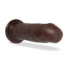 Jackson Dildo Au Naturel 9in Chocolate, Blush