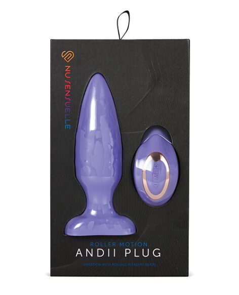Sensuelle Andii Roller Motion Butt Plug Ultra Violet