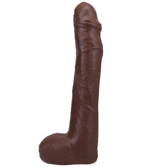 Anton Harden Dildo 11in w/Balls Chocolate Black, Doc Johnson Anton Harden Dildo 11in w/Balls Chocolate Black, Doc Johnson