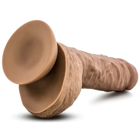 Big Billy Dildo Au Naturel 9in w/Balls Mocha