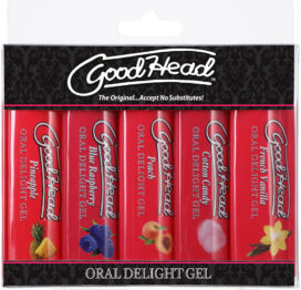 GoodHead Oral Delight Gel 5 Pack, Doc Johnson