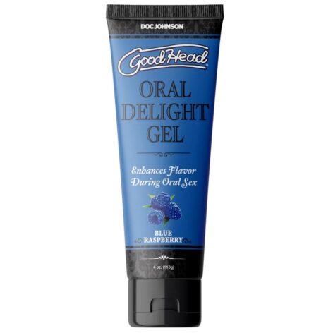 GoodHead Oral Delight Gel Blue Raspberry 4oz, Doc Johnson