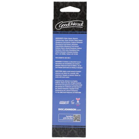 GoodHead Oral Delight Gel Blue Raspberry 4oz, Doc Johnson
