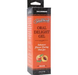 GoodHead Oral Delight Gel Peach 4oz, Doc Johnson