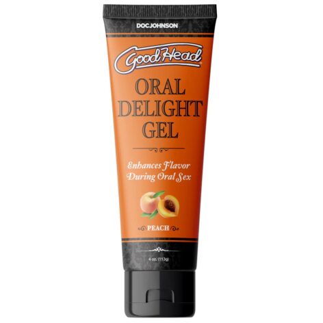 GoodHead Oral Delight Gel Peach 4oz, Doc Johnson