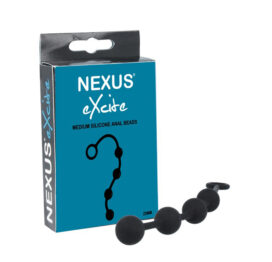 Nexus Excite Anal Beads Medium Silicone Black