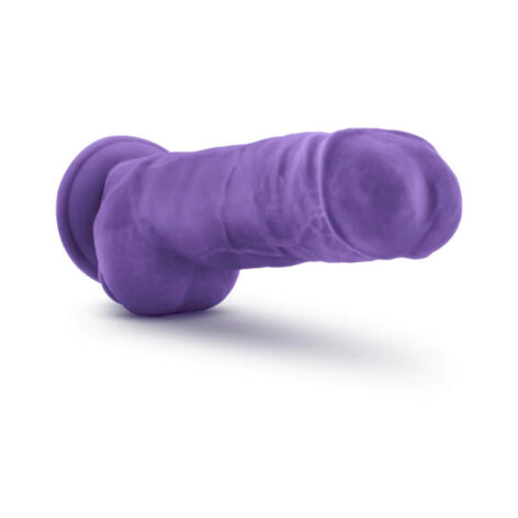 Bold Big Boy Dildo Au Naturel 10in w/Balls Purple, Blush