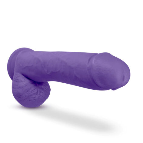 Bold Big John Dildo Au Naturel 11in w/Balls Purple, Blush