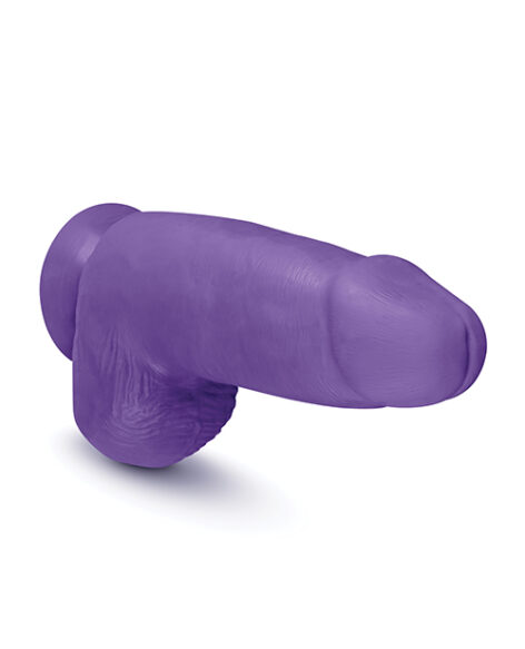 Bold Chub Dildo Au Naturel 10in w/Balls Purple, Blush