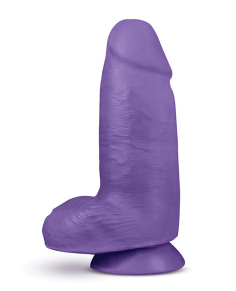 Bold Chub Dildo Au Naturel 10in w/Balls Purple, Blush