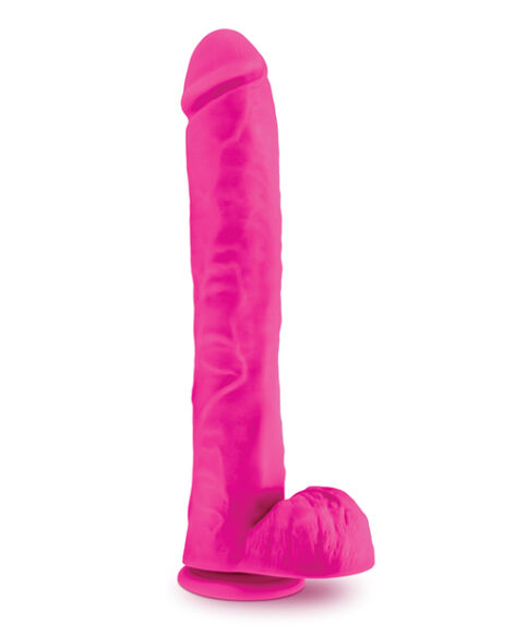 Bold Daddy Dildo Au Naturel 14in w/Balls Pink, Blush