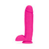 Bold Huge Dildo Au Naturel 10in w/Balls Pink, Blush