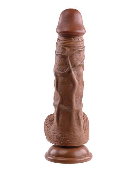 Evolved Realistic Dildo 8in w/Balls Dark Brown