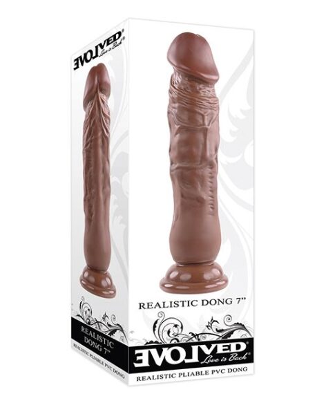 Evolved Realistic Dong 7 Inch Dark Brown