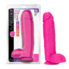 Huge Au Naturel Bold 10in Dildo w/Balls Pink