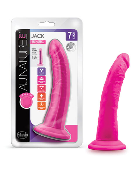 Jack Dildo Au Naturel Bold 7in Pink, Blush