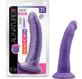 Jack Dildo Au Naturel Bold 7in Purple, Blush