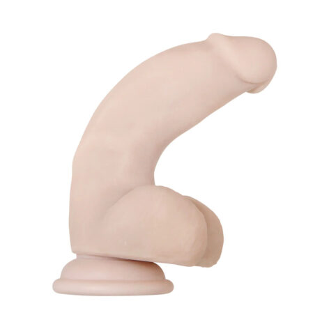 Real Supple Poseable 7in Dildo w/Balls Beige, Evolved