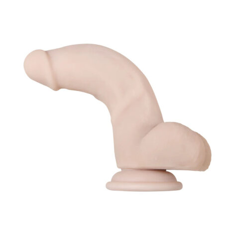 Real Supple Poseable 7in Dildo w/Balls Beige, Evolved