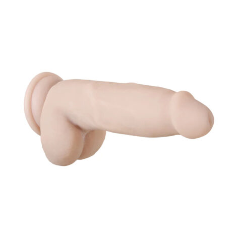 Real Supple Poseable 7in Dildo w/Balls Beige, Evolved