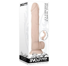 Real Supple Poseable 9.5" Dildo Light Beige