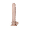Real Supple Silicone Poseable 10.5in Dildo Beige, Evolved