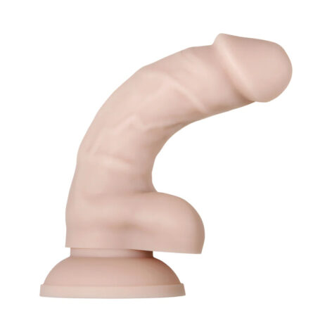 Real Supple Silicone Poseable 6in Dildo Beige, Evolved