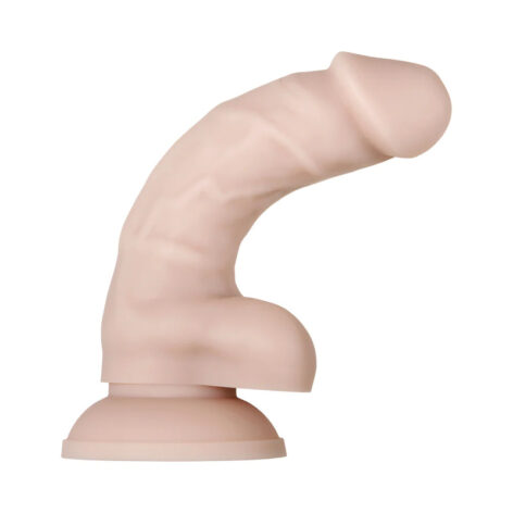 Real Supple Silicone Poseable 6in Dildo Beige, Evolved