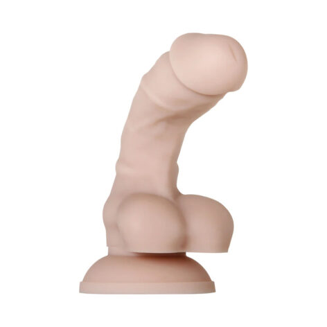 Real Supple Silicone Poseable 6in Dildo Beige, Evolved