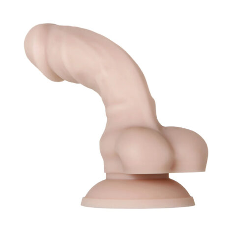 Real Supple Silicone Poseable 6in Dildo Beige, Evolved