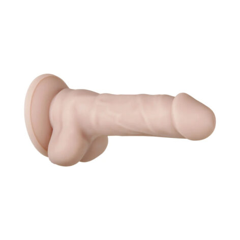 Real Supple Silicone Poseable 6in Dildo Beige, Evolved