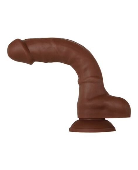 Real Supple Silicone Poseable 8.25" Dildo Dark