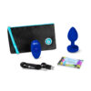 b-Vibe Vibrating Jewel Anal Plug Navy Blue L/XL