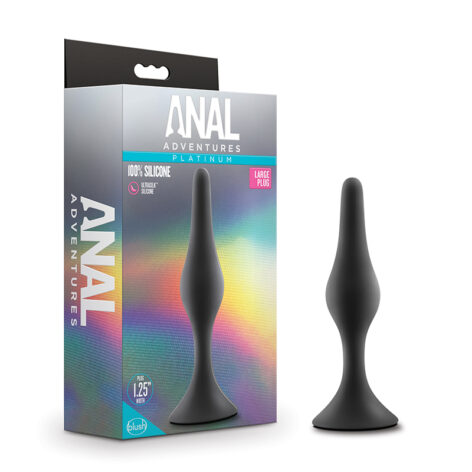 Anal Adventures Beginner Plug Large Black, Blush