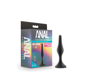 Anal Adventures Beginner Plug Medium Black, Blush