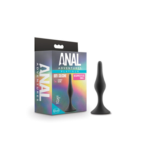 Anal Adventures Beginner Plug Small Black, Blush