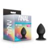 Anal Adventures Stout Plug Medium Black, Blush