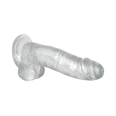 Crystal Clear 8" Dildo w/Balls, Adam & Eve