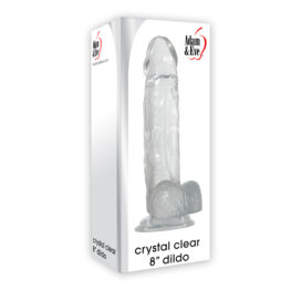 Crystal Clear 8" Dildo w/Balls, Adam & Eve