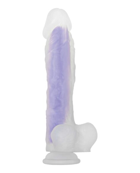 Luminous Dildo Stud 10.5in Silicone Glow, Evolved