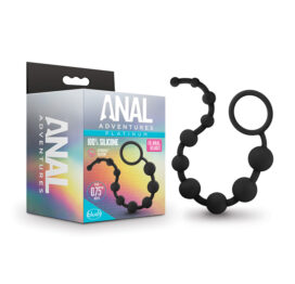 Anal Adventures 10 Anal Beads Silicone Black