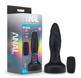 Anal Adventures Drive Plug Silicone Vibe Black