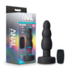 Anal Adventures Silicone Propel Plug Vibe Black