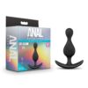 Anal Adventures Silicone Wave Plug Black, Blush