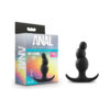 Anal Adventures Stacked Plug Silicone Black, Blush