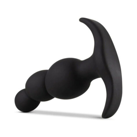 Anal Adventures Stacked Plug Silicone Black, Blush