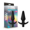 Anal Adventures Vibrating Plug Silicone Black, Blush