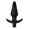 Anal Adventures Vibrating Plug Silicone Black, Blush